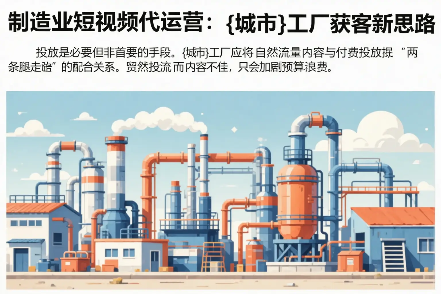 制造业短视频代运营:郧西工厂获客新思路